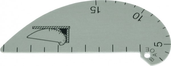 Alu-Schweissnahtlehre 2 - 15 mm